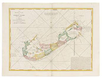(BERMUDA.) Robert Sayer. The Bermudas, or Summer's Islands. From a Survey by C. Lempriere.                                                       